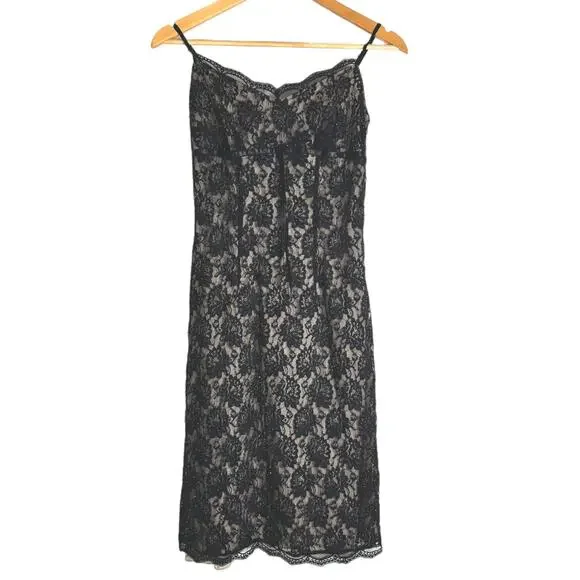 express beaded dress Vintage Beaded Dress (Express 1990's) Women's Size 7 Black
